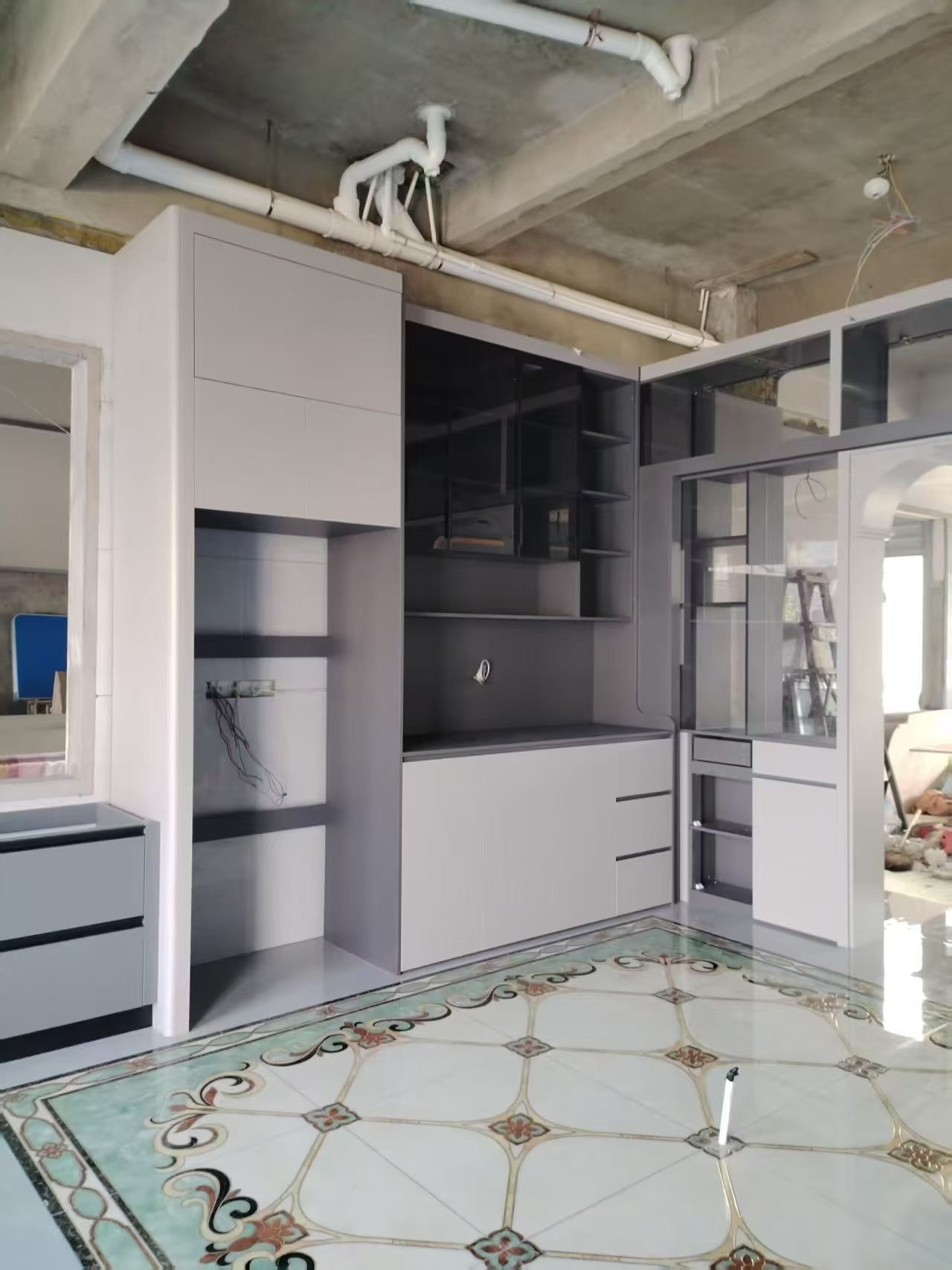 Transforming Residential Spaces: Custom All-Aluminum Kitchen Cabinetry Project